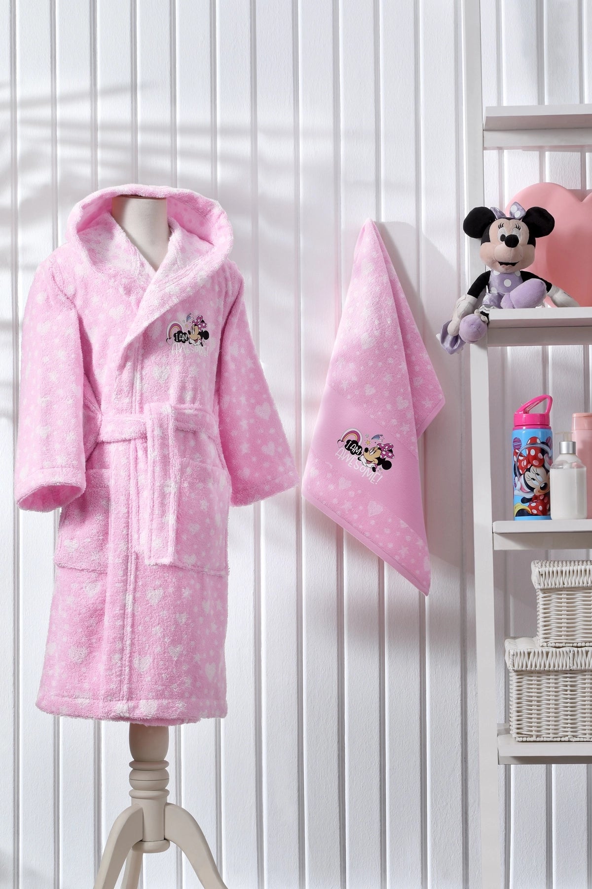 Set Halat De Baie Disney Minnie Awesome 11-12 ani -Roz