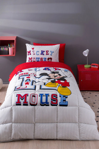 Set lenjerie pat copii DISNEY MICKEY and Friends - Mickey Mouse - Roz