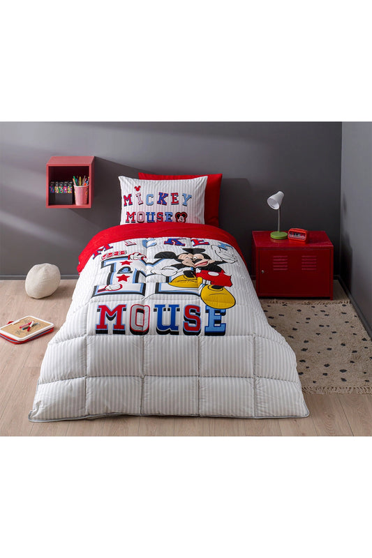 Set lenjerie pat copii DISNEY MICKEY and Friends - Mickey Mouse - Roz