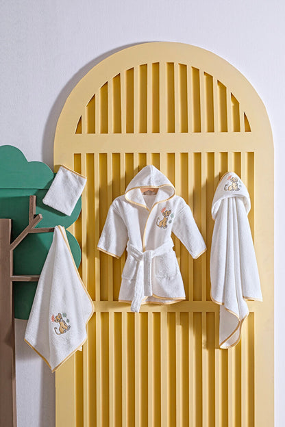 Set de baie baby Lion King - Crem/Galben
