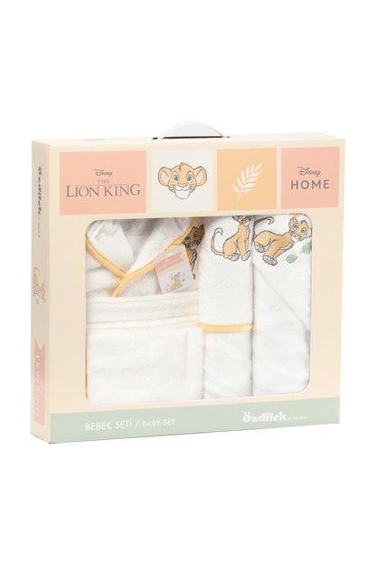 Set de baie baby Lion King - Crem/Galben