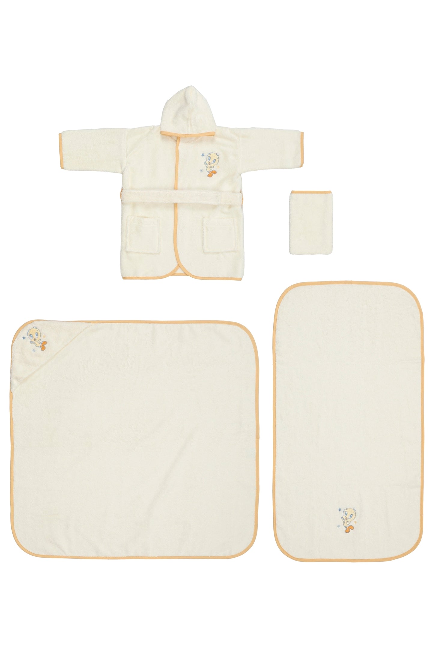 Set de baie baby Looney Tunes Tweety - Crem/Bej