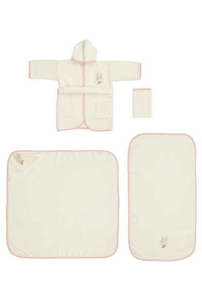 Set de baie baby Looney Tunes Tweety - Crem/Roz