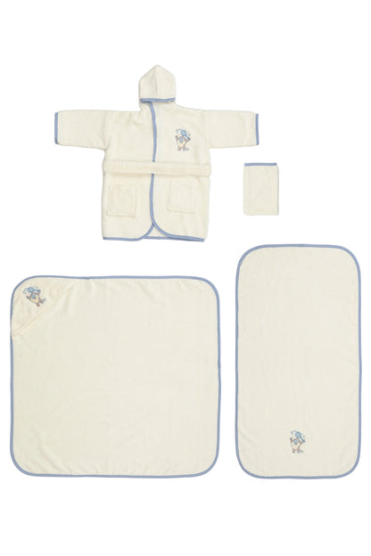 Set de baie baby Looney Tunes Taz - Crem/Albastru