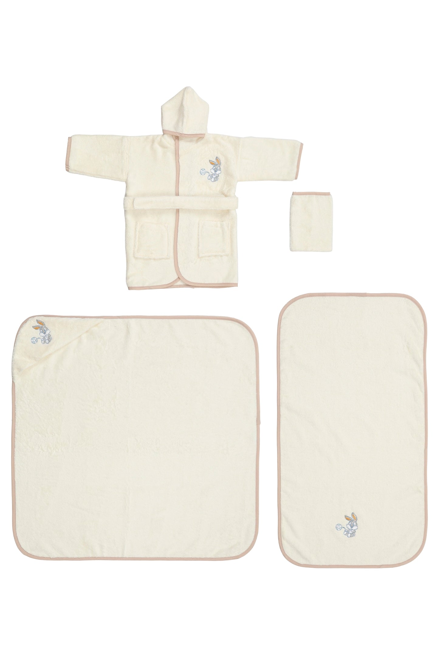 Set de baie baby Looney Tunes - Crem/Bej