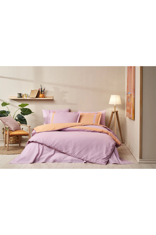 Set Lenjerie de pat Ozdilek – COLOUR STRIPE - Roz - 2 Persoane