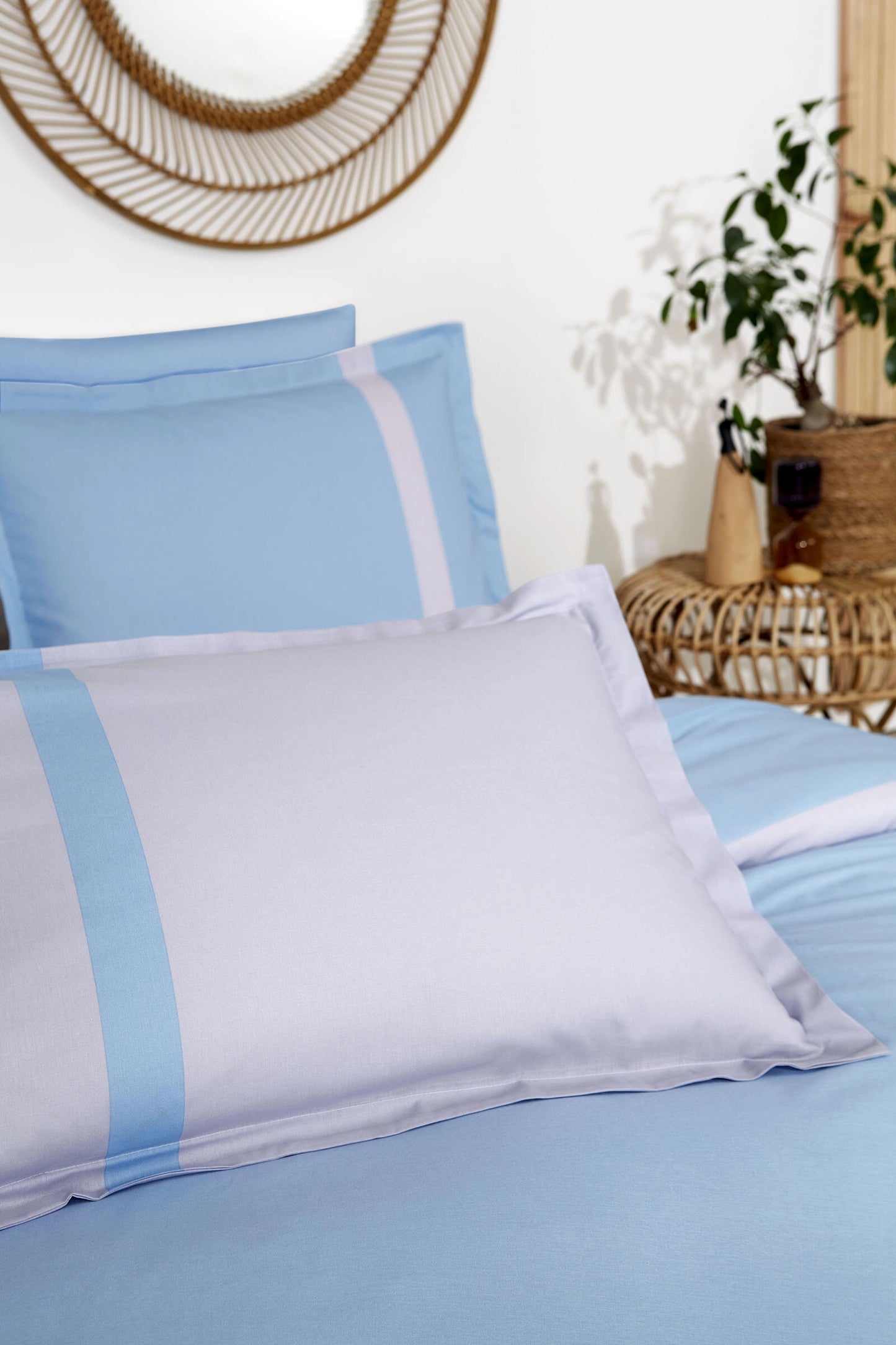 Set Lenjerie de pat Ozdilek – COLOUR STRIPE - Albastru - 1 Persoana