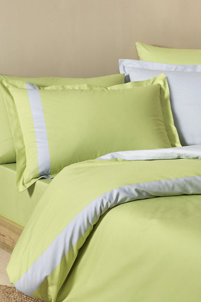 Set Lenjerie de pat Ozdilek – COLOUR STRIPE - Verde Brotacel - 1 Persoana