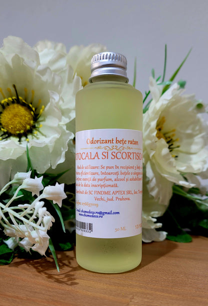 Odorizant ambient cu betisoare PORTOCALA si SCORTISOARA - 50 ml