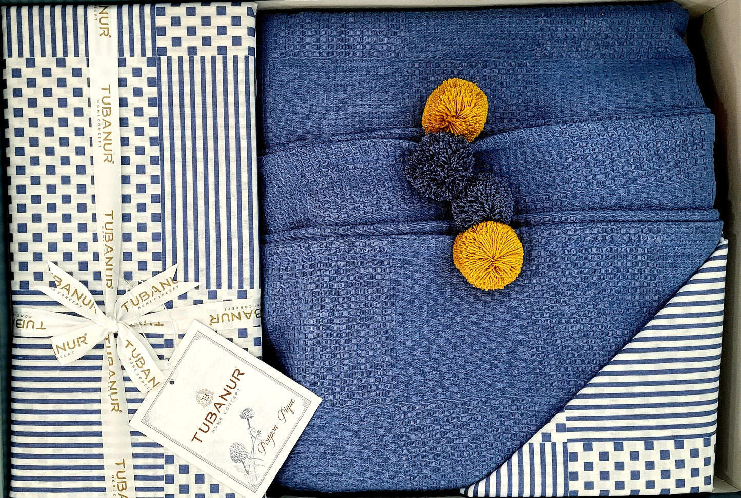 Set lenjerie pat TUBANUR – Ponpon Pique