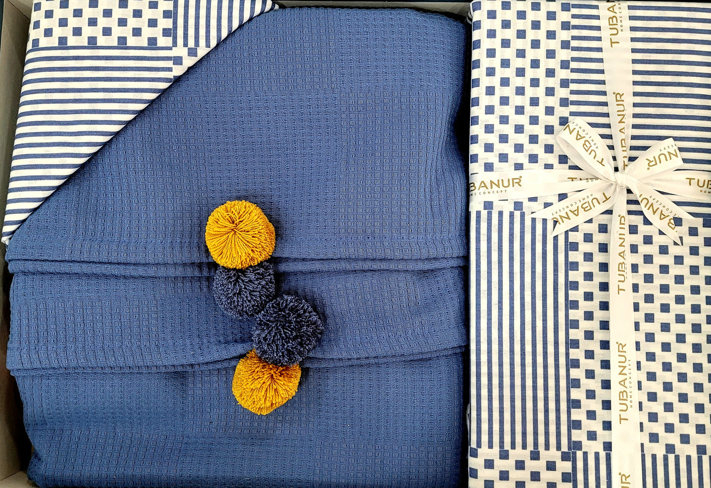 Set lenjerie pat TUBANUR – Ponpon Pique