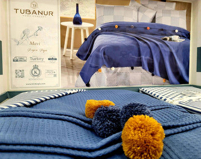 Set lenjerie pat TUBANUR – Ponpon Pique