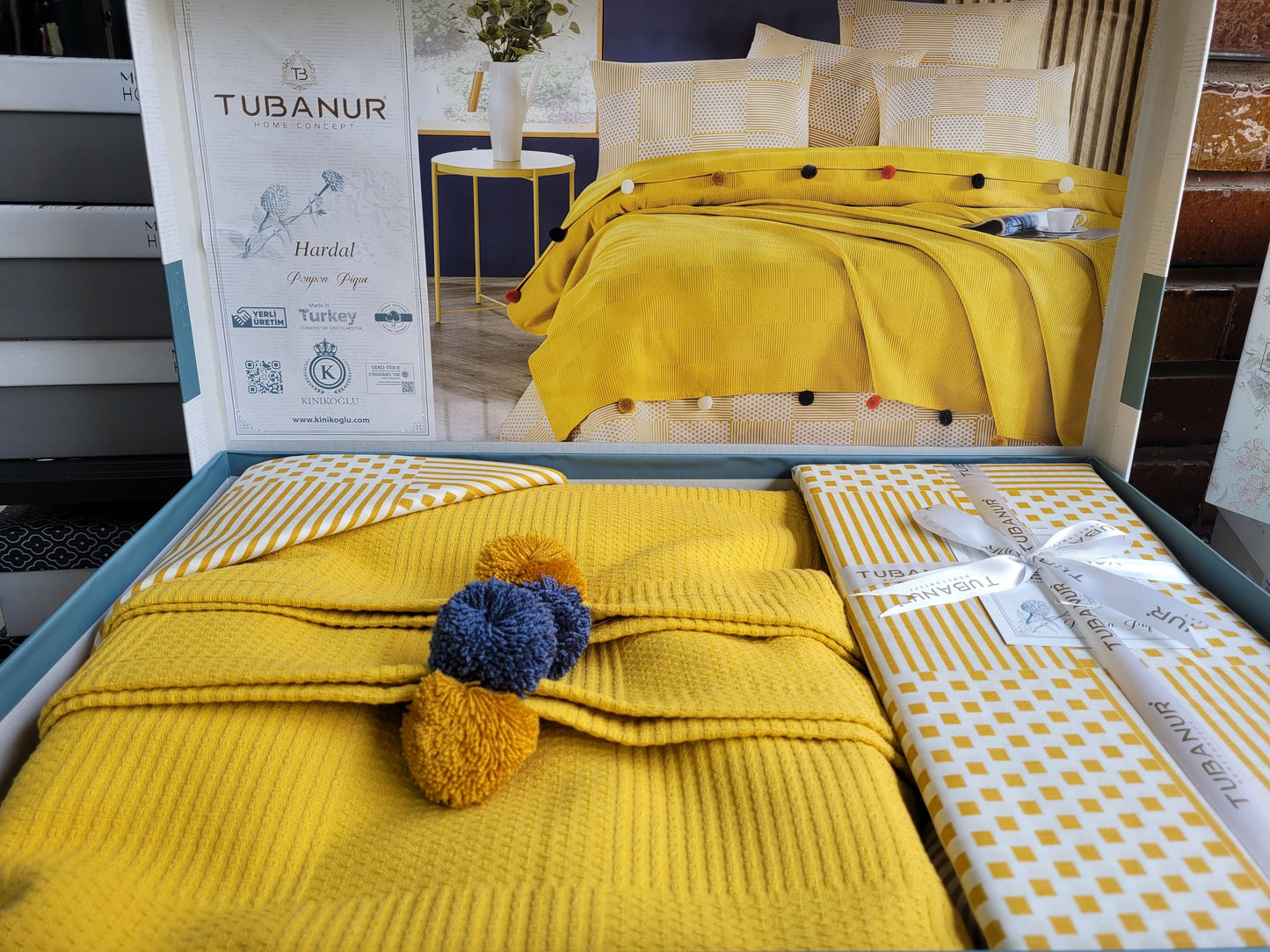 Set lenjerie pat TUBANUR – Ponpon Pique
