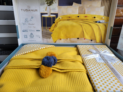 Set lenjerie pat TUBANUR – Ponpon Pique
