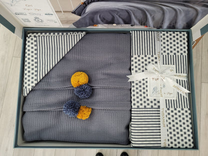 Set lenjerie pat TUBANUR – Ponpon Pique