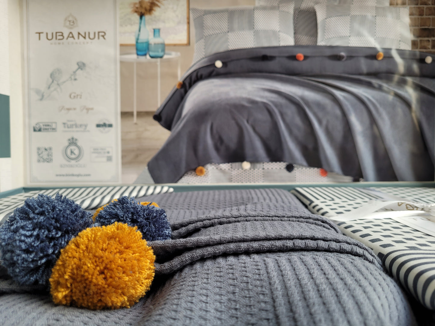 Set lenjerie pat TUBANUR – Ponpon Pique