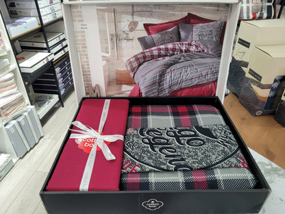 Lenjerie de pat COTTON BOX JONAS BORDO