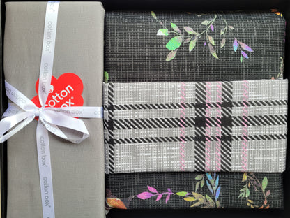 Lenjerie de pat COTTON BOX ALANIS GRI