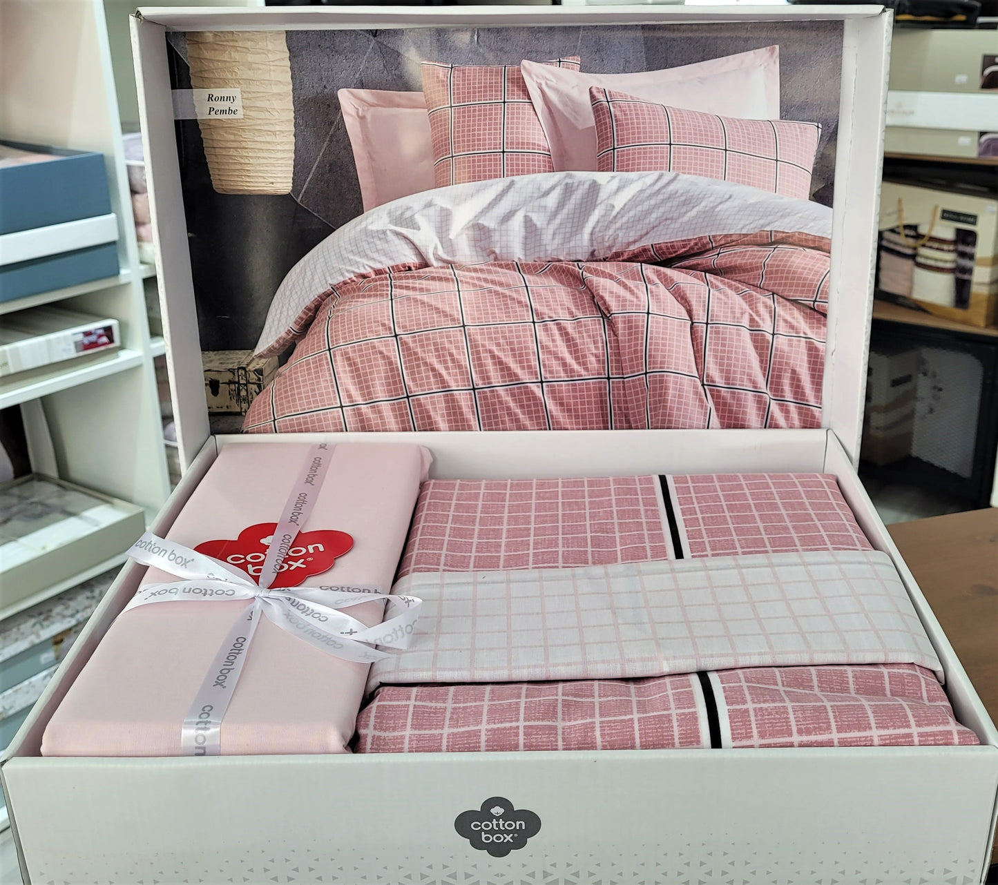 Lenjerie de pat COTTON BOX RONNY PEMBE