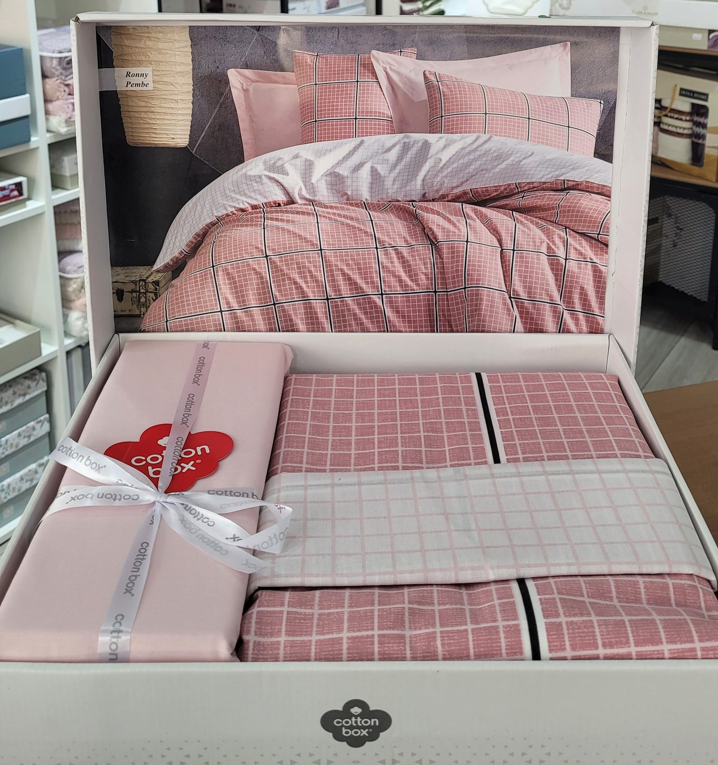 Lenjerie de pat COTTON BOX RONNY PEMBE