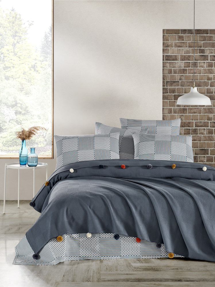 Set lenjerie pat TUBANUR – Ponpon Pique