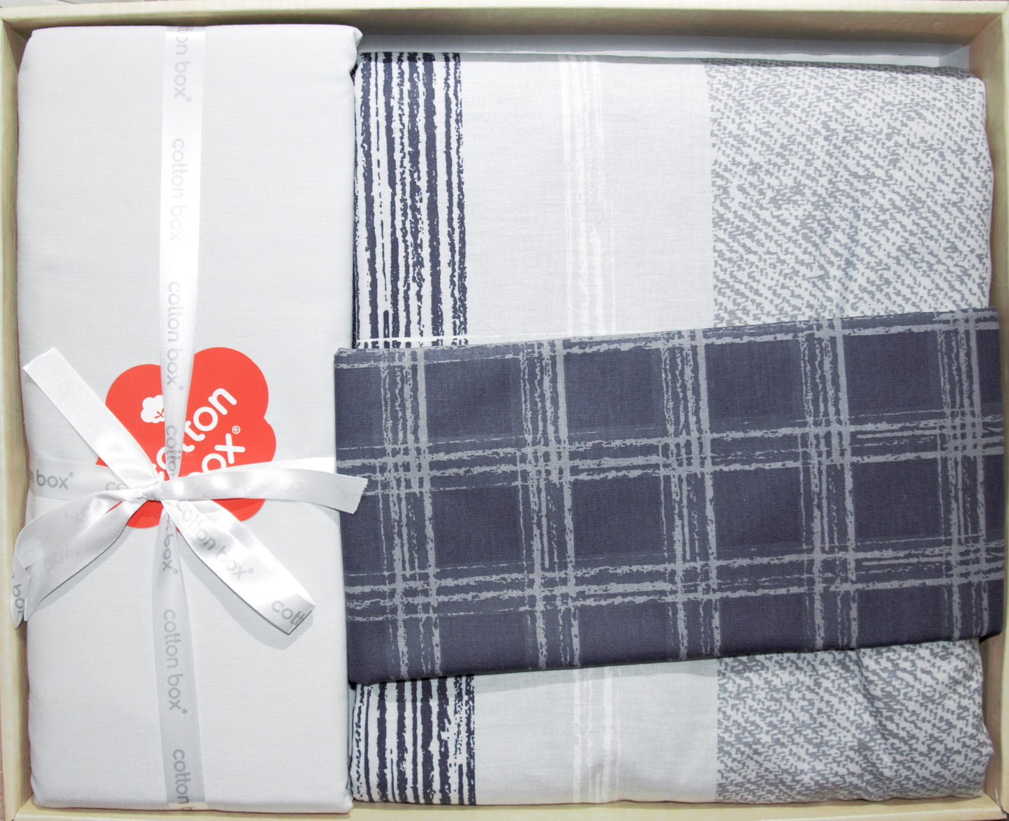 Lenjerie de pat COTTON BOX MIRANDA GRI