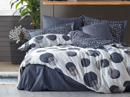 Lenjerie de pat COTTON BOX ORVA INDIGO
